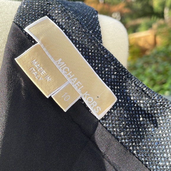 Michael Kors Silk/Wool Tweed Sheath Dress - Picture 7 of 9